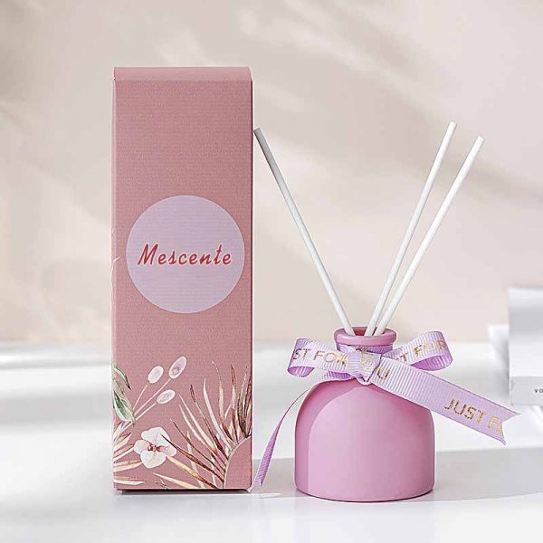 Luxury Reed Diffuser Bottle with Box Round Reed Aroma Diffuser Bottle