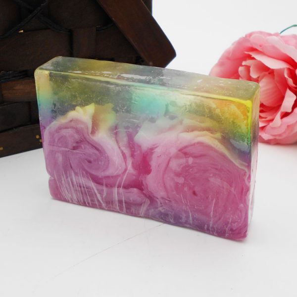 Pink Bleach Soap Soap with Rope Soap Set Bamboo