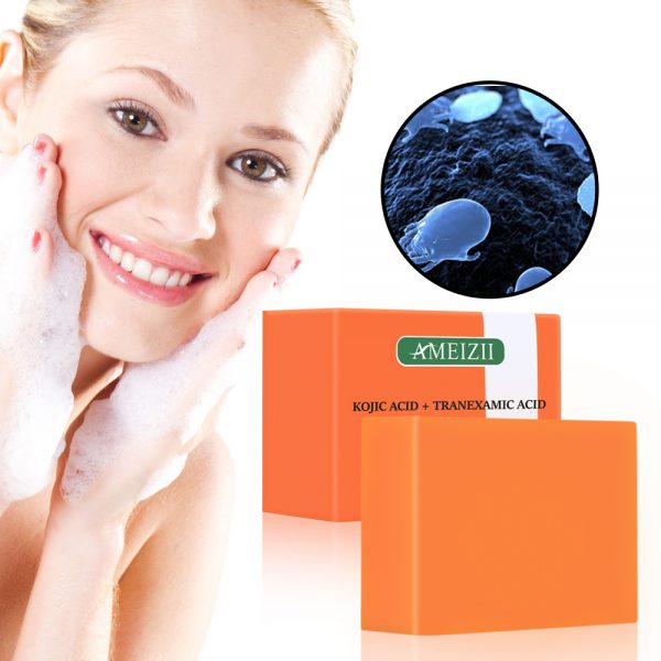 Soap and Lotion Set with Bleaching Tumeric Soap for Acne No Light