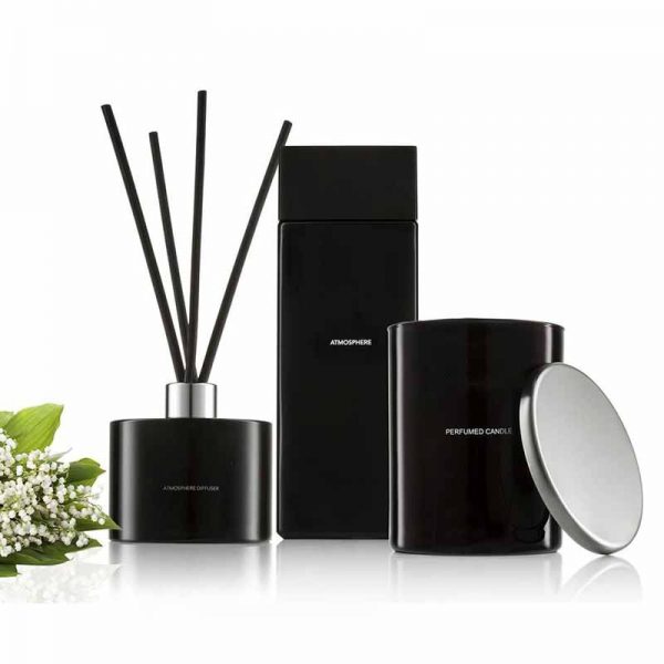 3d Colorful Round Bottle Reed Diffuser Stripe Design Reed Diffuser