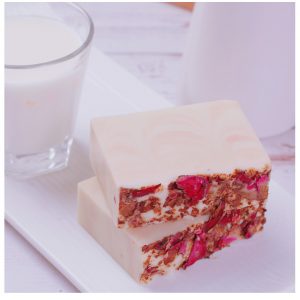 Cherry Blossom Organic Soap Cleaning Soap with Mat Baby Soap Bath