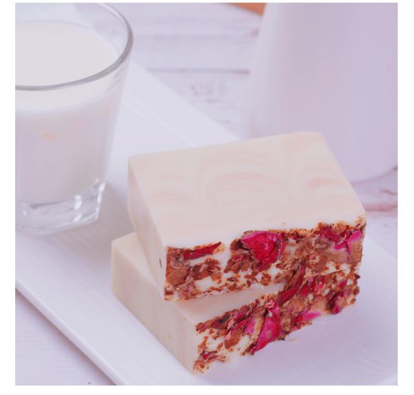 Cherry Blossom Organic Soap Cleaning Soap with Mat Baby Soap Bath