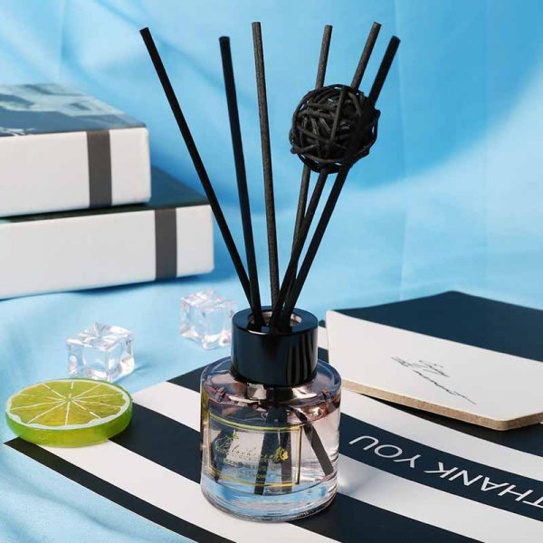 Reed Diffuser Frosted Glass Bottle Black Glass Reed Diffuser Bottle