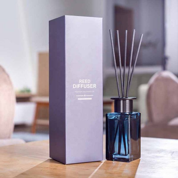 Reed Diffuser Frosted Glass Bottle Black Glass Reed Diffuser Bottle