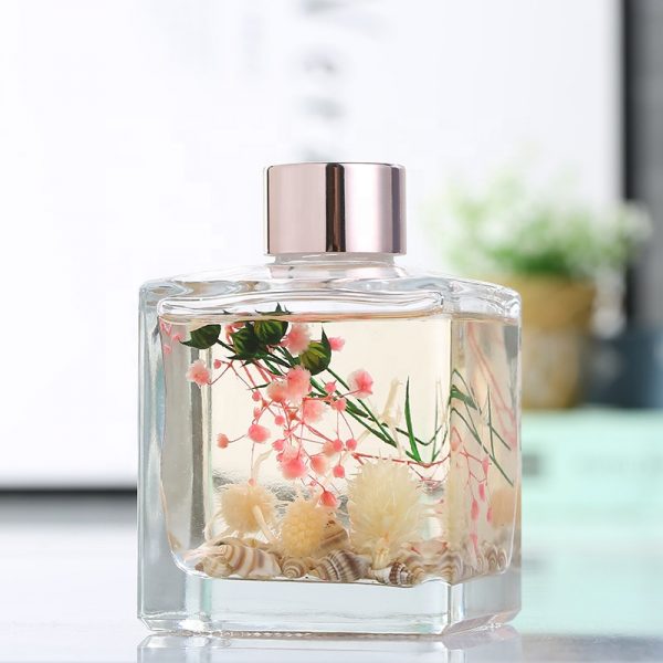 Reed Diffuser Glass Bottle with Cork Natural Reed Aroma Oil Diffuser Set