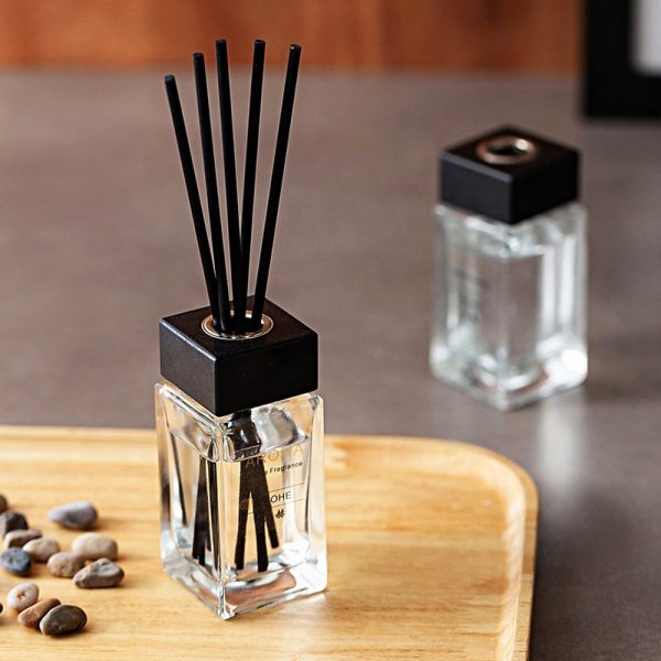 Reed Diffuser Glass Bottle with Cork Natural Reed Aroma Oil Diffuser Set
