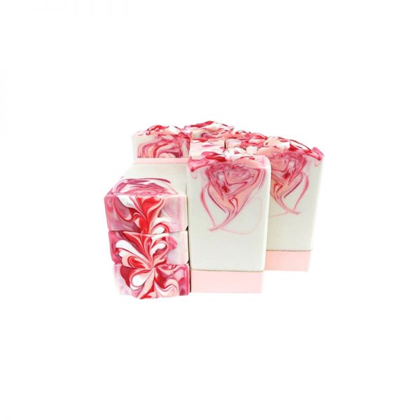Soap with Natural Flowers Soap Raw Material Palm Oil Soap Cube