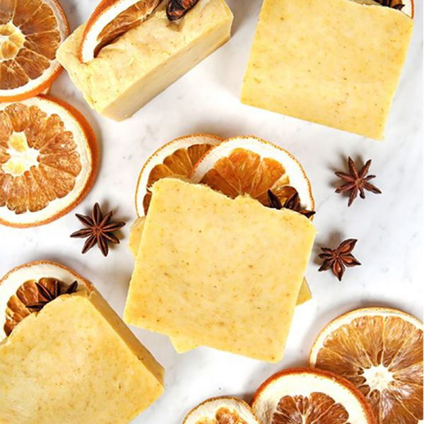Volcanic Clay Coffee Slimming Soap Mixed Dried Flowers for Soap