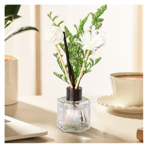 3d Colorful Round Bottle Reed Diffuser Stripe Design Reed Diffuser