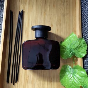 Diffuser Reed Elegant Reed Diffuser Fragrant Round Shape Glass Bottle