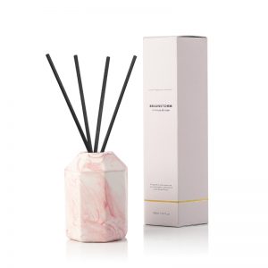 Cement Diffuser Reed Reed Diffuser Fragrant Round Shape Glass Bottle