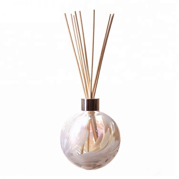Black Glass Bottle Floral Reed Diffuser Reed Diffuser Glass Bottle