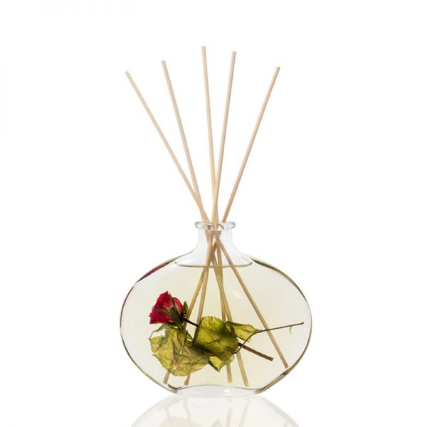 Black Glass Bottle Floral Reed Diffuser Reed Diffuser Glass Bottle