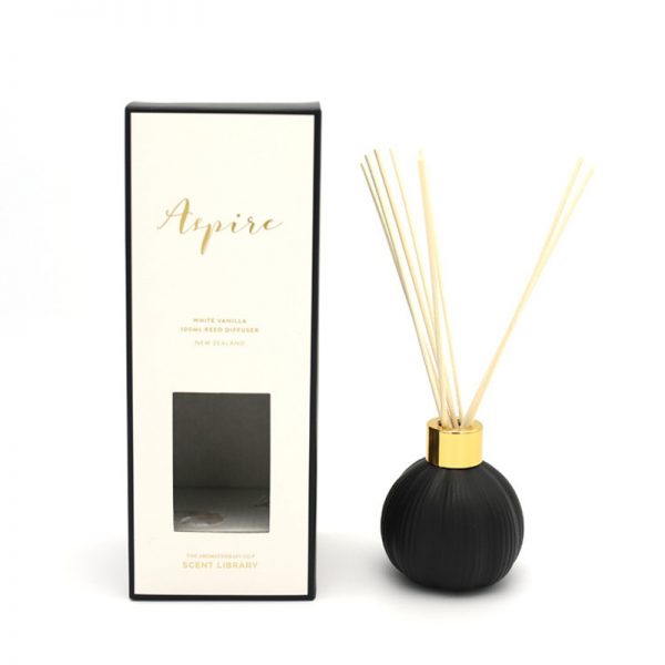 White Reed Diffuser Glass Bottle Reed Diffuser Bottle Luxury Gold