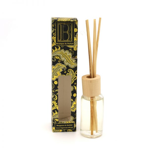 Reed Diffuser Sticks Rattan Round Clear Reed Diffuser Glass Bottle