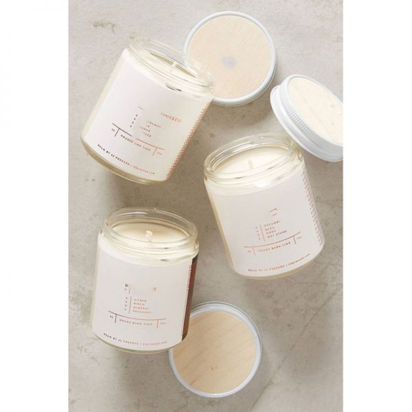 Baja Cactus Blossom Scented Candle Private Label Frosted Glass