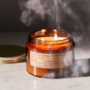 White Barn Eucalyptus Mint Scented Candle Soy Wax Blue Tin Vanilla