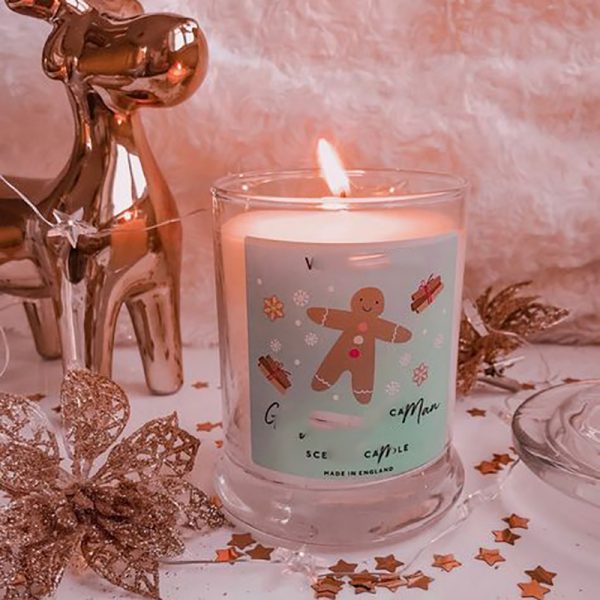 White Barn Eucalyptus Mint Scented Candle Soy Wax Blue Tin Vanilla