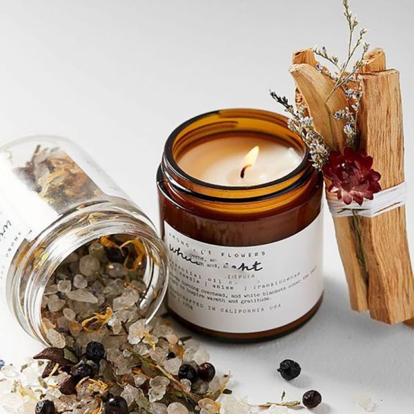 Best Fall Scents Luxury Scented Candle Wood Wick Concrete