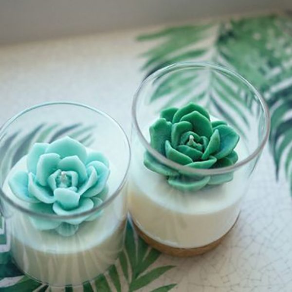 Pink Lilac And Vanilla Candle Cement Cup Scented Candle