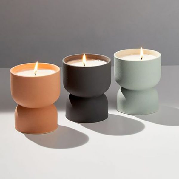 Almond Scented Candles Handmade Glass Scent Candle