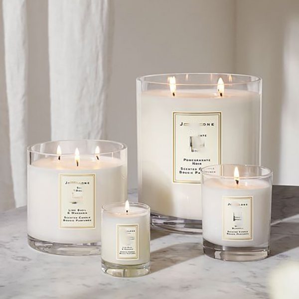 Almond Scented Candles Handmade Glass Scent Candle