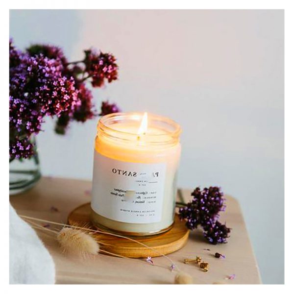 Leather Scented Candle Christmas Tree Scented Candle