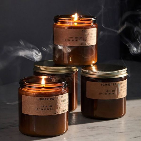 Leather Scent Candle Candle Warmers Illumination Fragrance Warmer