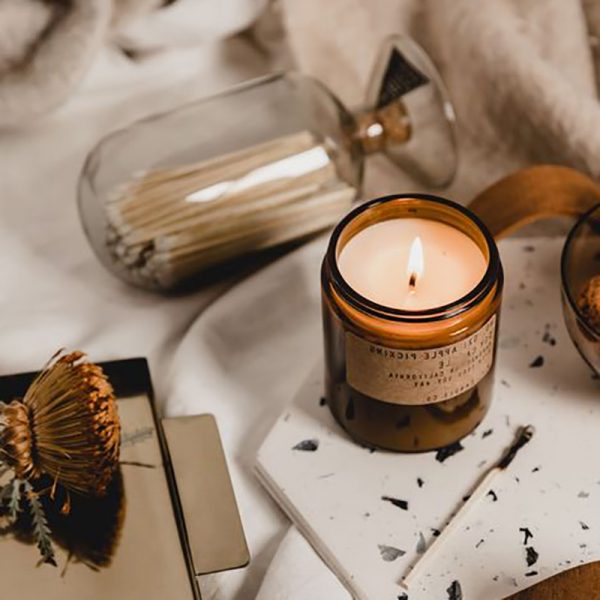 Voluspa Ambre Lumiere Tin Scented Candles