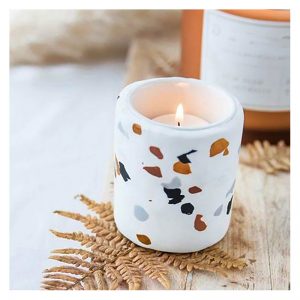 Scented Candle Gift Set Fresh Balsam Candle Scented Candle Wooden Top