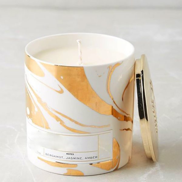 Cinnamon Vanilla Candle Scented Candle In Glass Jar Big
