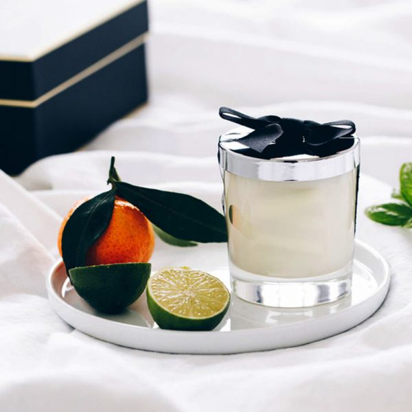 Clean Linen Candle Scented Pillar Candles Pyramid