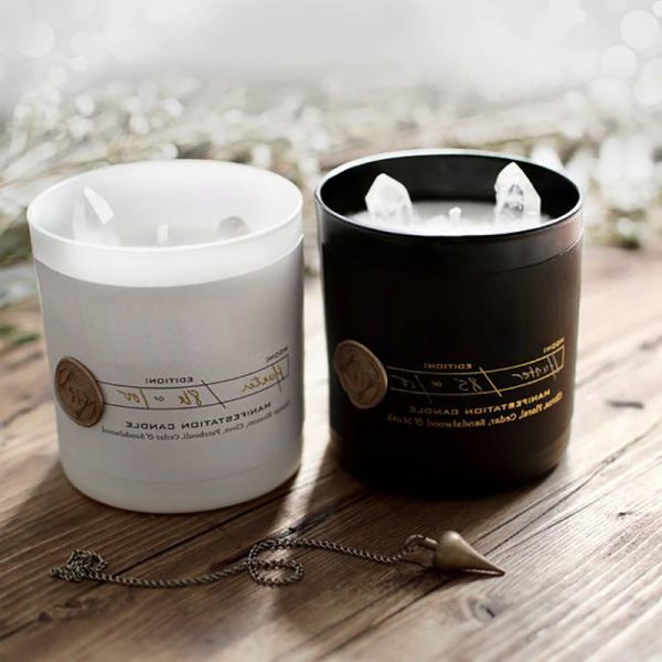 Woodwick White Tea And Jasmine Candles Scented Luxury Black