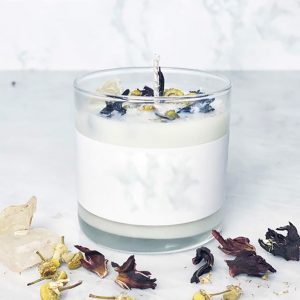 Citrus Scented Candles Custom Scented Candle In Ceramic Jar With Lid