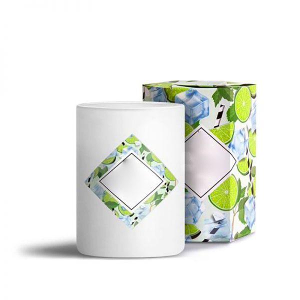 Citrus Scented Candles Custom Scented Candle In Ceramic Jar With Lid