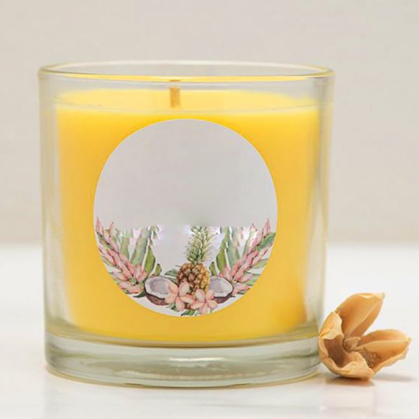 Citrus Scented Candles Custom Scented Candle In Ceramic Jar With Lid