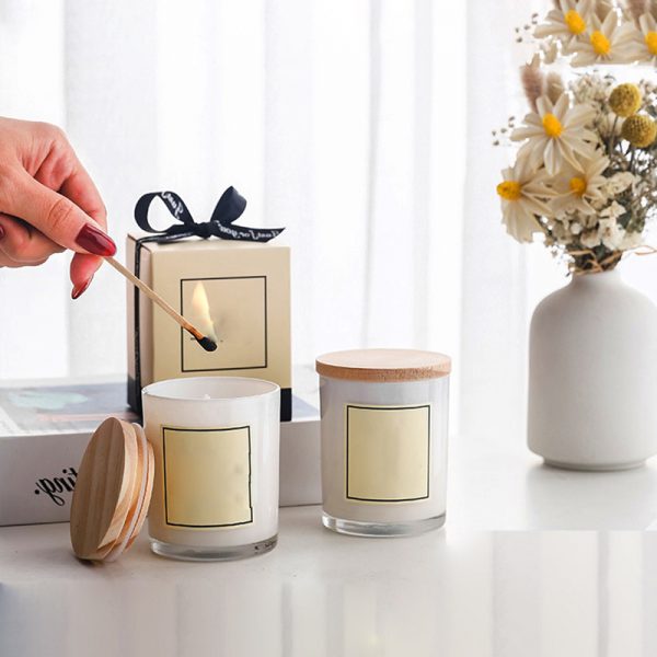 White Scented Candles Lavender Candle Scented