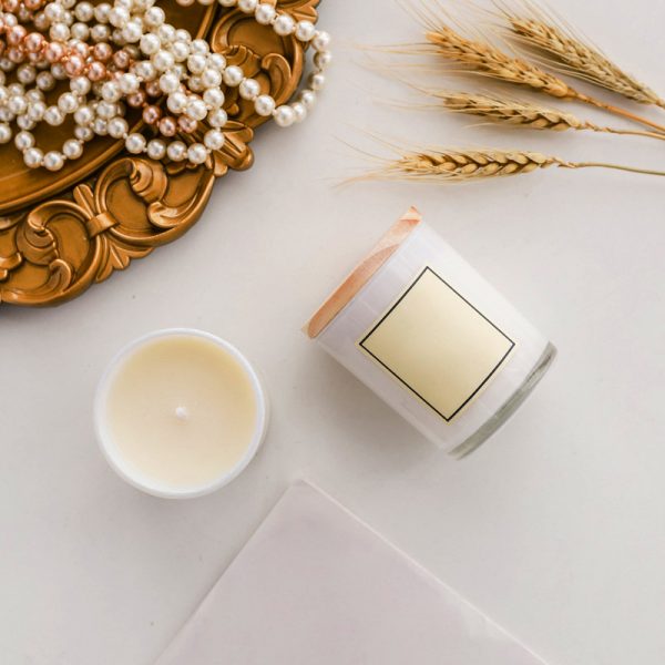 White Scented Candles Lavender Candle Scented