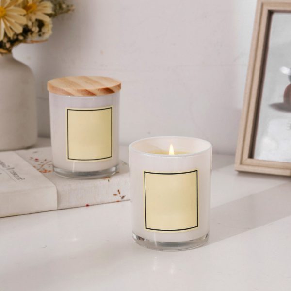 White Scented Candles Lavender Candle Scented