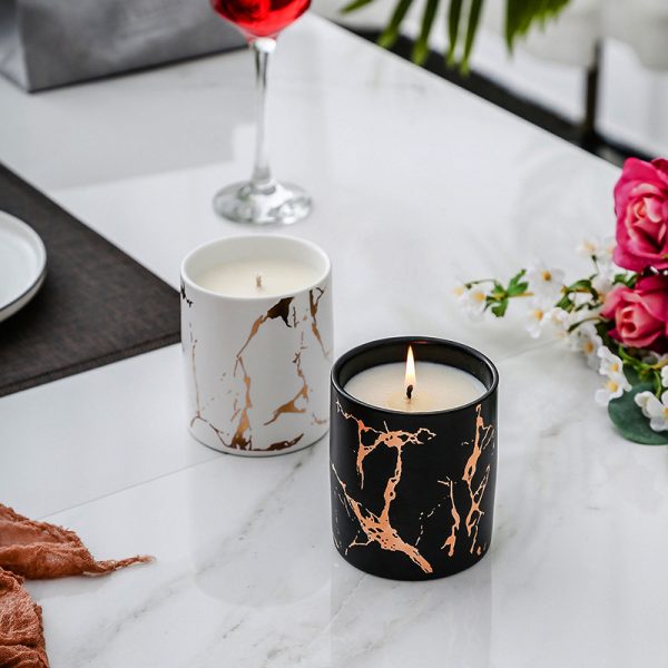 Overose Croissant Design Interior Glass Scented Soy Wax Candle