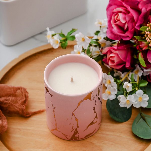 Overose Croissant Design Interior Glass Scented Soy Wax Candle