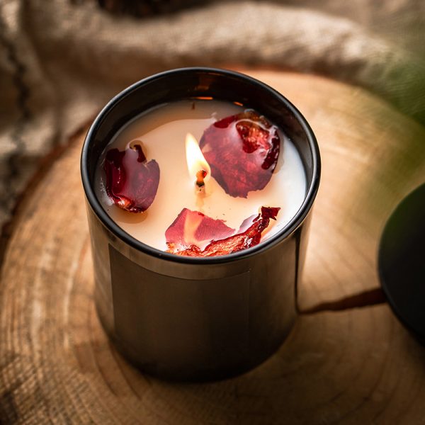 Mahogany And Teakwood Organic Aromatherapy Soy Candle