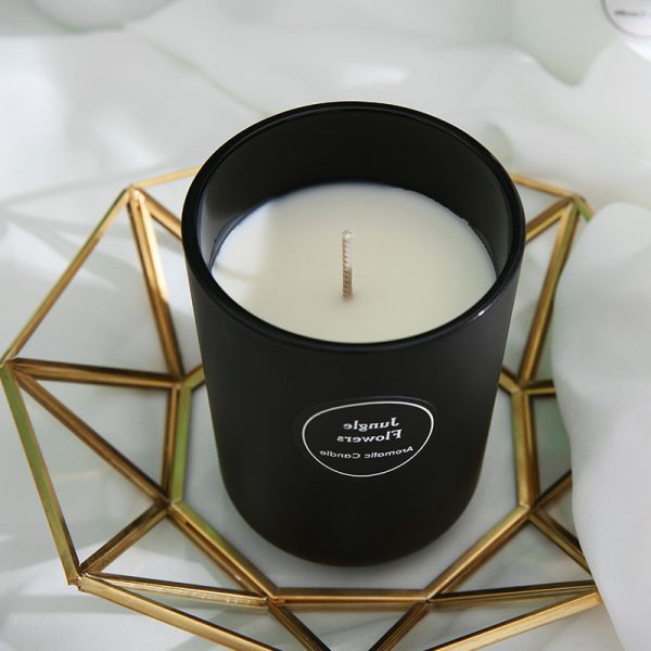Lavender Cedarwood Candle Gold Logo Scented Gold Candle