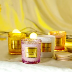 Sandalwood Myrrh Candle Wooden Lid Lavender Scent