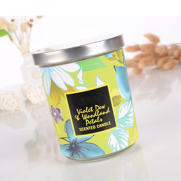 Sandalwood Myrrh Candle Wooden Lid Lavender Scent