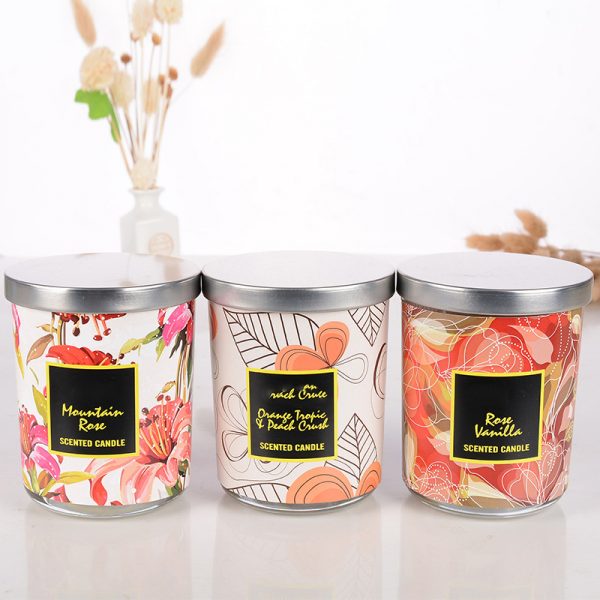 Sandalwood Myrrh Candle Wooden Lid Lavender Scent