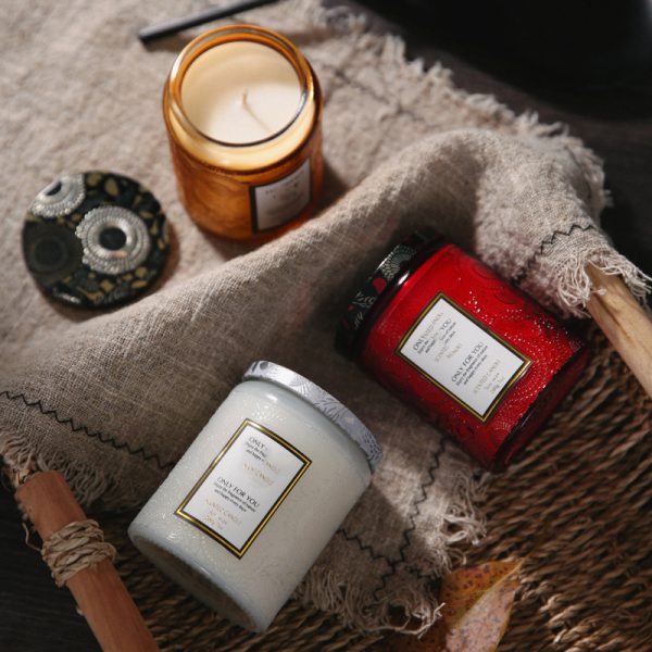 Woodwick Sandalwood Multi Color Scented Candles