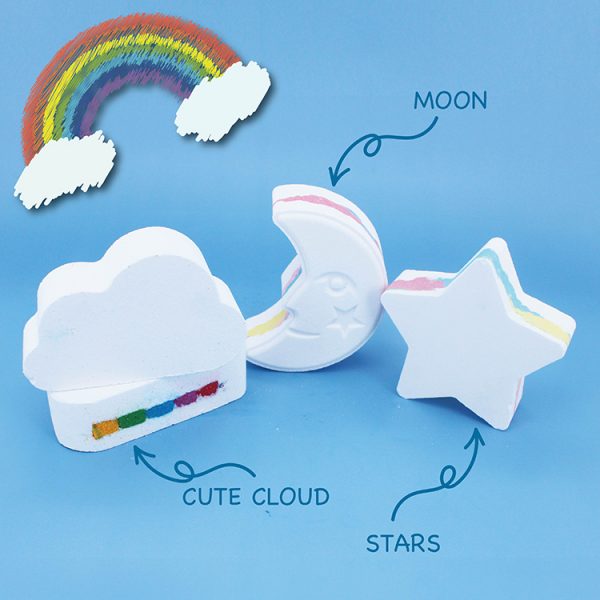 Aprilis Bath Bombs Cloud And Rainbow Bath Bomb Da Bomb Bath Fizzer