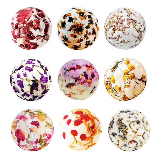 Christmas Fizz Bauble Colorful Rainbow Fizzy Bath Bombs Gift Set