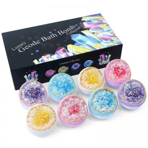 Christmas Fizz Bauble Colorful Rainbow Fizzy Bath Bombs Gift Set